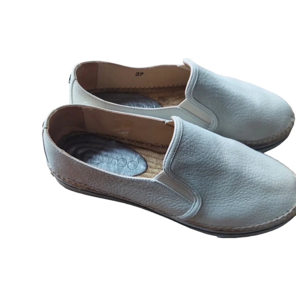 37/7‎ Jimmy Choo cream loafers